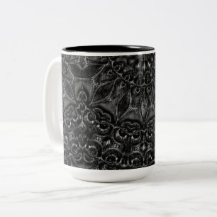 Taza Bicolor Carbón Mandala