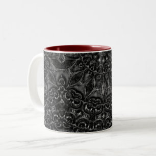Taza Bicolor Carbón Mandala