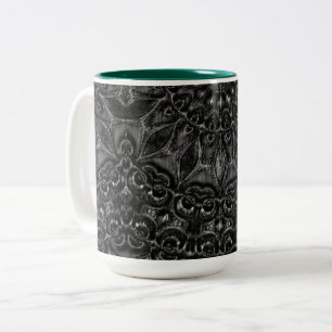 Taza Bicolor Carbón Mandala