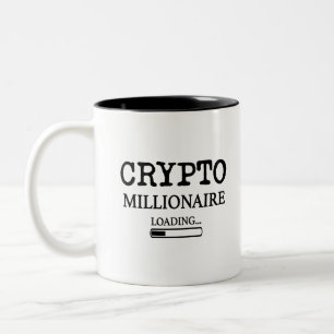 Taza Bicolor Carga de Crypto Millionaire