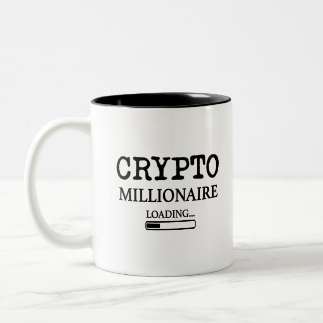 Taza Bicolor Carga de Crypto Millionaire (Izquierda)