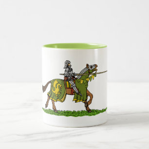 Taza Bicolor Cargando Knight medieval