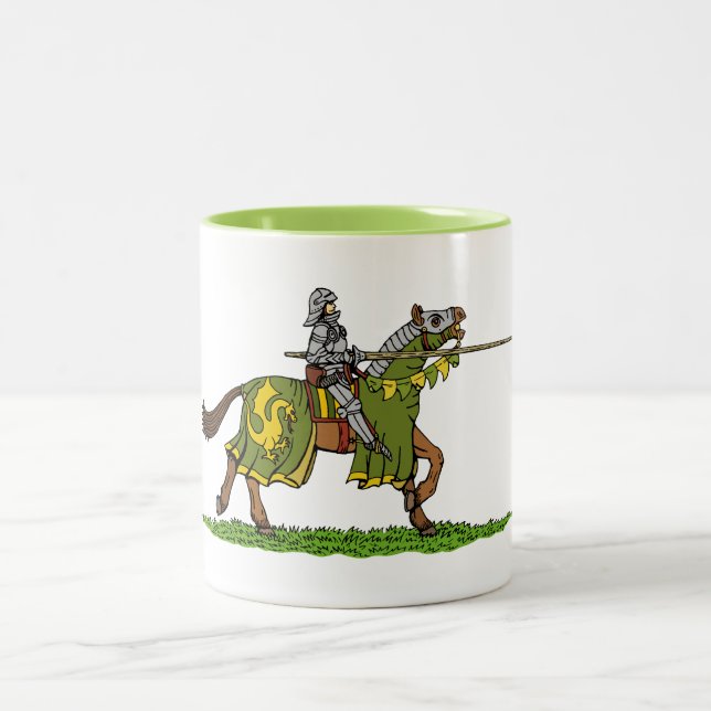 Taza Bicolor Cargando Knight medieval (Centro)
