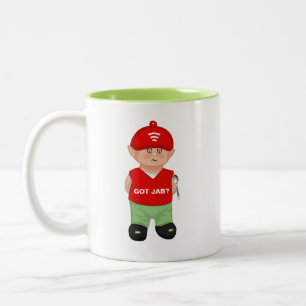 Taza Bicolor Caricatura moderna divertida y mordaz