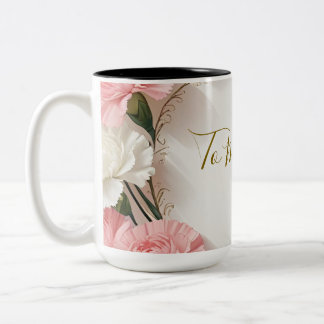 Taza Bicolor Carnation Mug Floral