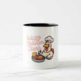 Taza Bicolor Carne de pollo crujiente Personalizado de comida p