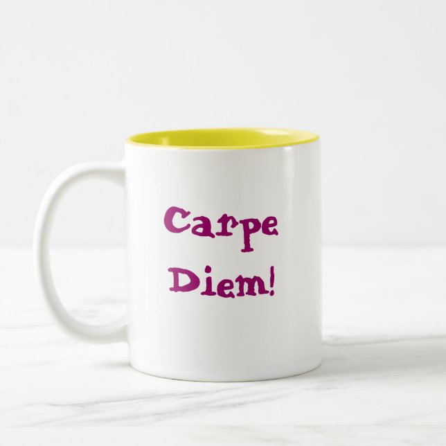 Taza Bicolor ¡Carpe Diem! (Izquierda)