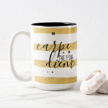 Carpe el modelo f'ing de la raya del oro de Diem