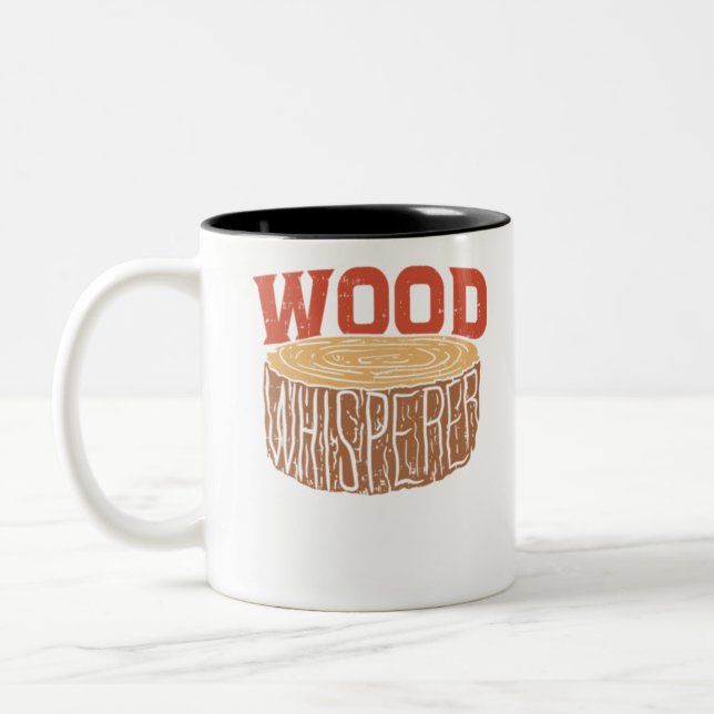 Taza Bicolor Carpenter Wood Whisperer Regalo (Izquierda)