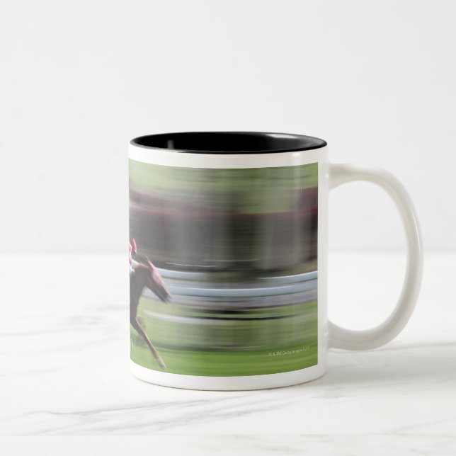 Taza Bicolor carrera de caballos (Derecha)