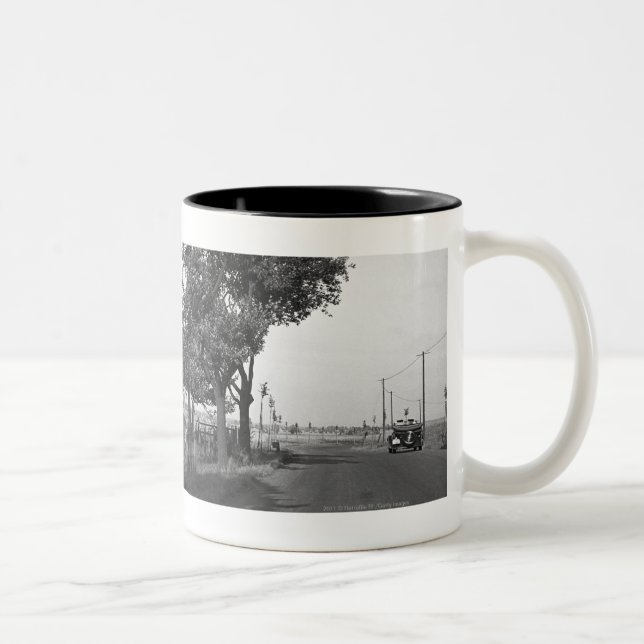 Taza Bicolor Carretera nacional y molino de viento tradicional (Derecha)
