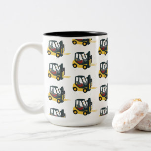Taza Bicolor Carretilla elevadora