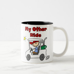 Taza Bicolor Carro de Golf Otro Vehículo