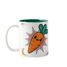 Carrot Comic Classic Mug Two Tone Green Interior