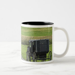 Taza Bicolor Carruaje Amish en camino de granja, Ohio Nororient