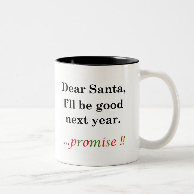 Taza Bicolor Carta a Santa (Derecha)