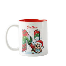 Carta de Navidad personalizada con monograma de Sa