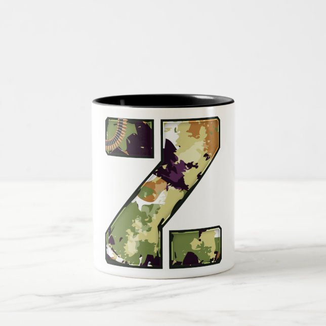Taza Bicolor Carta militar de Z (Centro)