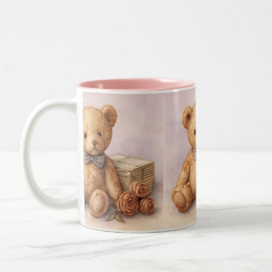 Taza Bicolor Cartas antiguas, antiguas, de Natasha Us