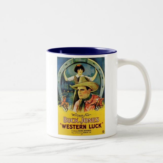 Taza Bicolor Cartel de película occidental de la suerte de (Derecha)