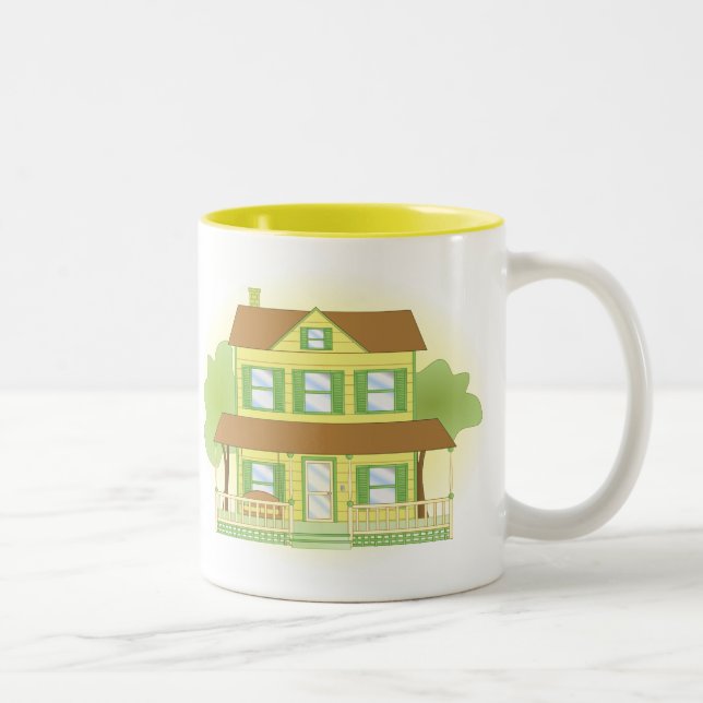 Taza Bicolor Casa amarilla (Derecha)
