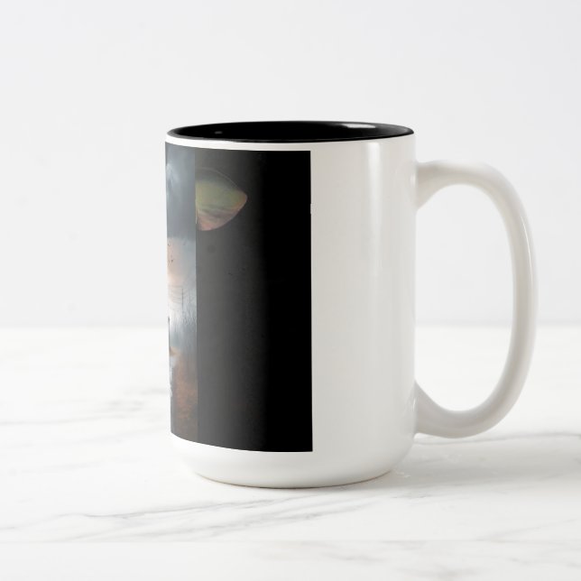 Taza Bicolor Casa azul y negra (Derecha)