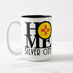 Taza Bicolor CASA Ciudad Plata Nuevo México 15 oz