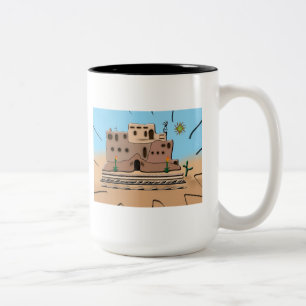 Taza Bicolor Casa de arcilla