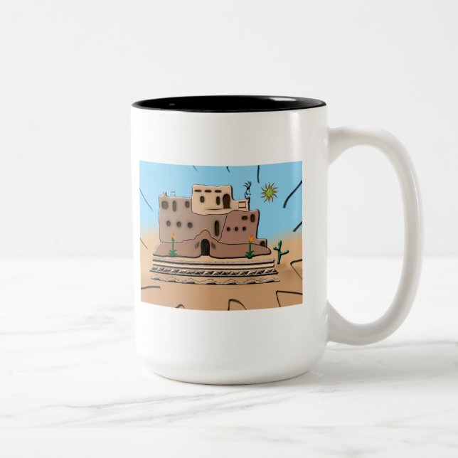 Taza Bicolor Casa de arcilla (Derecha)