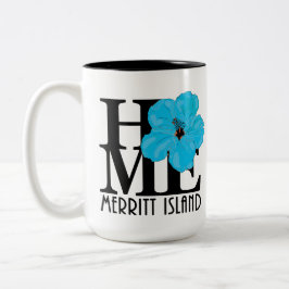 Taza Bicolor CASA Melbourne 15oz hibisco azul