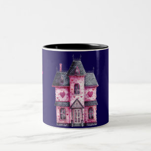 Taza Bicolor Casa Rosa Haunted