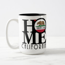 Taza Bicolor CASA Saratoga California 15oz