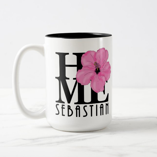 Taza Bicolor CASA Sebastian 11oz hibisco rosa (Izquierda)