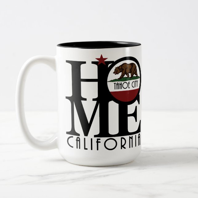Taza Bicolor CASA Tahoe City California 15oz (Izquierda)