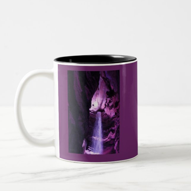 Taza Bicolor Cascada violeta de dos tonos (Izquierda)
