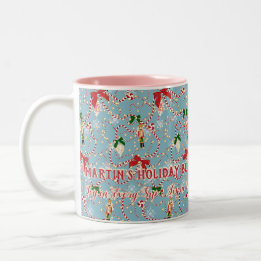 Taza Bicolor Cascanueces de caramelo azul cielo caprichoso
