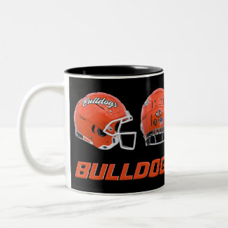 Taza Bicolor Casco de fútbol de Artesia Bulldog