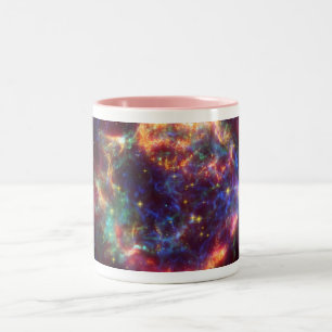 Taza Bicolor Cassiopeia Galaxy Resto de Supernova