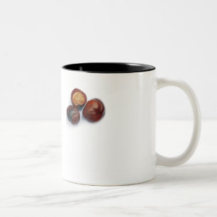 Taza Bicolor castaña de caballo