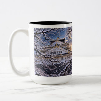 Taza Bicolor Castillo de Osaka y Tenjinbashi-suji