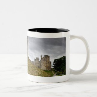 Taza Bicolor Castillo de Warkworth en Northumberland,