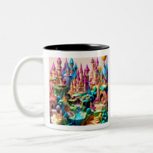 Taza Bicolor "Castillos de encantamiento"