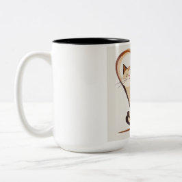 Taza Bicolor Cat Bliss Coffee Mug