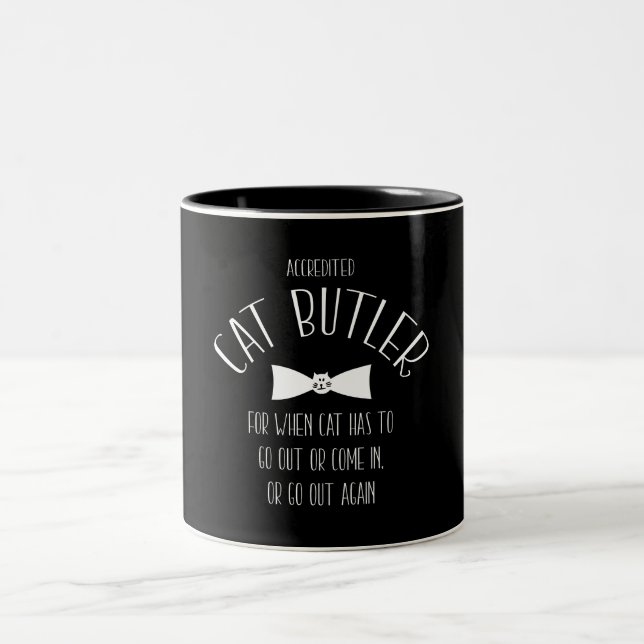 TAZA BICOLOR CAT BUTLER MASCOTA SERVANT (Centro)