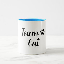 TAZA BICOLOR CAT DEL EQUIPO DE LA MODA MUG_