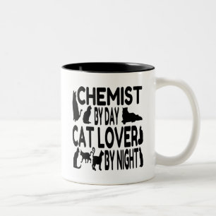 Taza Bicolor Cat Lover Chemist