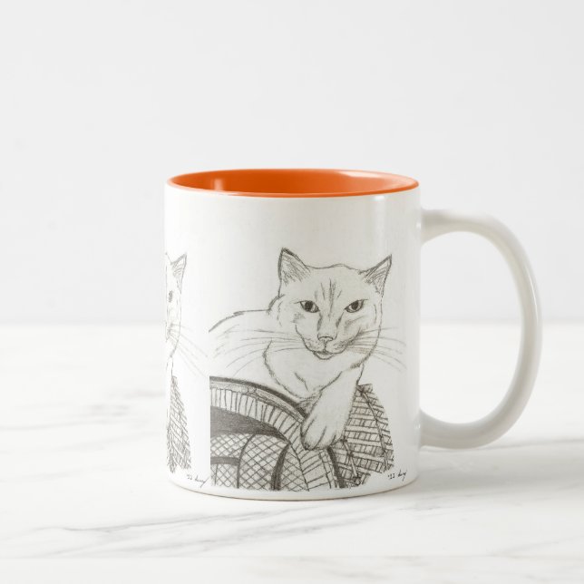 Taza Bicolor Cat Ragdoll Portrait Mug (Derecha)
