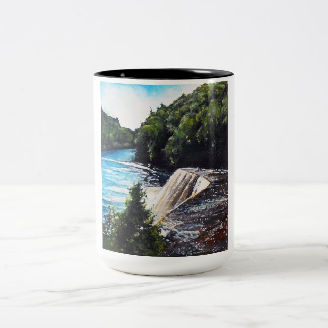 Taza Bicolor Cataratas de Tahquamenon | Mug (Centro)