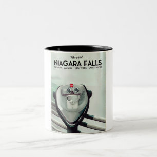 Taza Bicolor Cataratas del Niágara - EE.UU. - Canadá poster de 