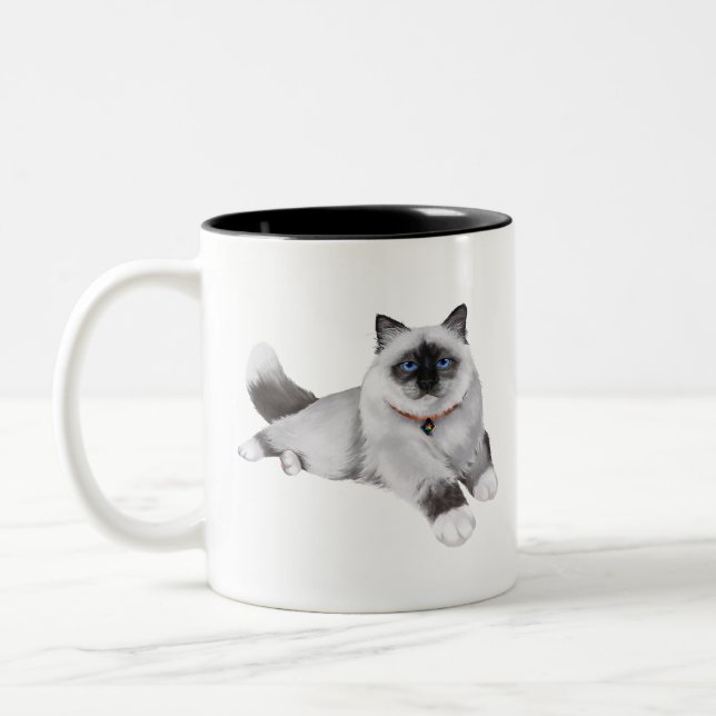 Taza Bicolor CatFans - Birman (Izquierda)
